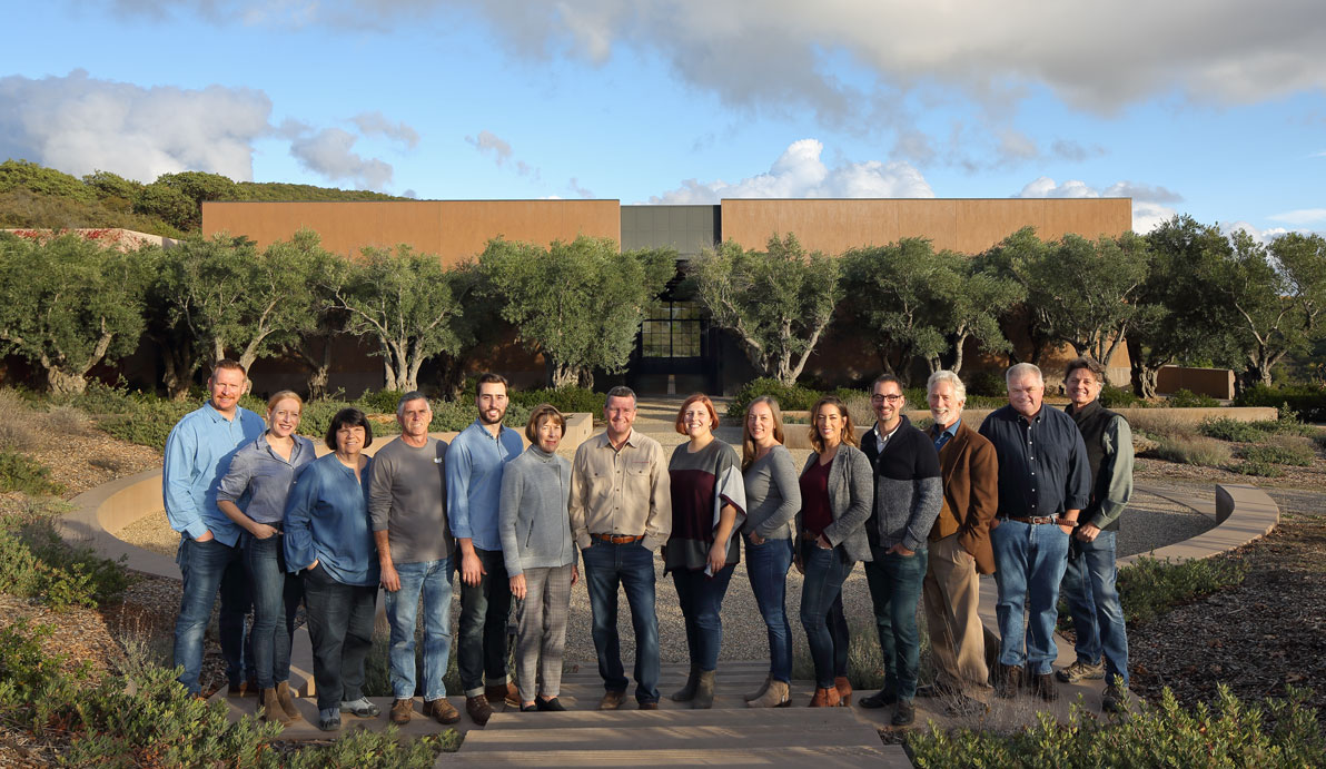 Continuum Estate Team Outside Winery